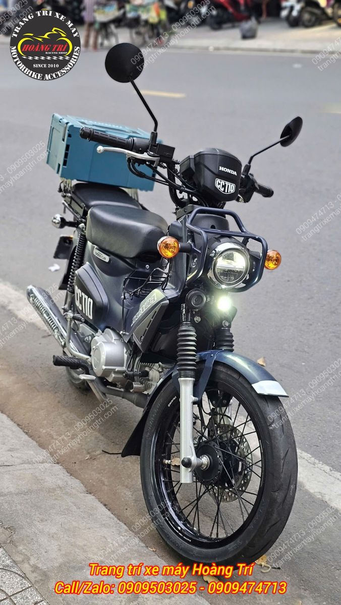 Thử ánh sáng đèn cos của Honda CT 125 khi kết hợp đèn trợ sáng M10 Ultra