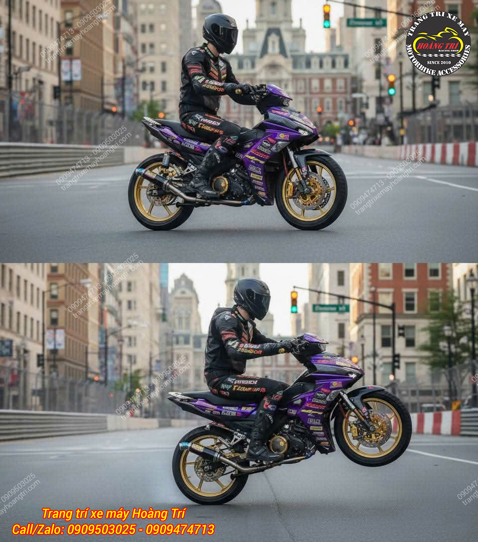 Thêm một tấm hình tổng thể để anh em chiêm ngưỡng vẻ ngoài thể thao của Exciter 155 tại Mỹ