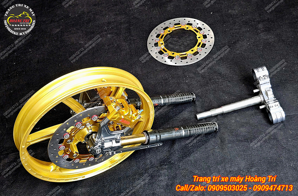 Mâm vàng gold nổi bật trở thành điểm nhấn cho chiếc Exciter 155 tại Mỹ