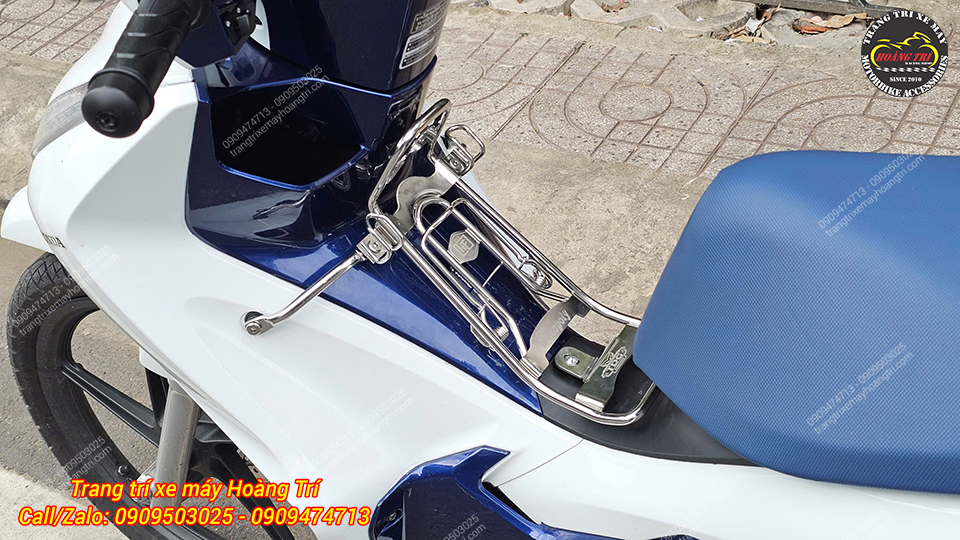 Một món phụ kiện đáng trang bị cho chiếc Wave 125i của bạn - Baga xuống inox