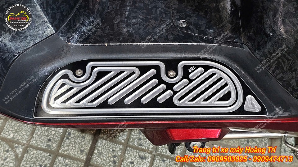 Khi lắp lên xe Giorno 125, sản phẩm mang lại vẻ ngoài sang trọng và tươi mới cho tổng thể xe