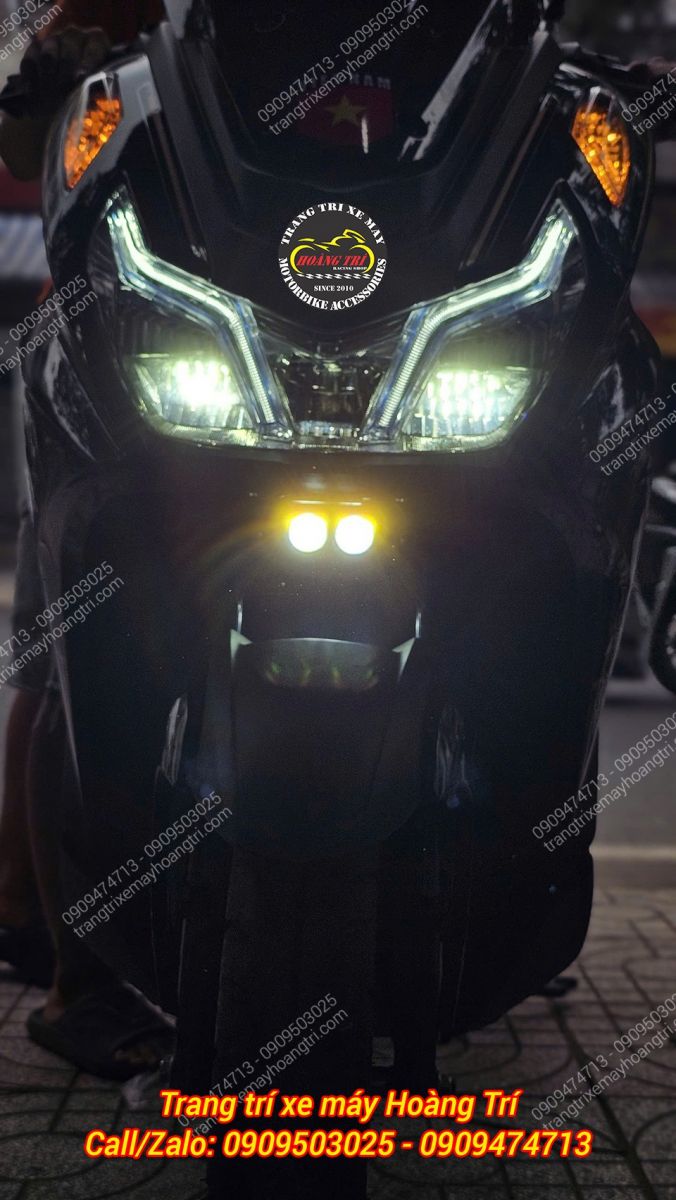 Chế độ cos với 2 màu trắng - vàng mang đến ánh sáng hoàn hảo cho đi phố