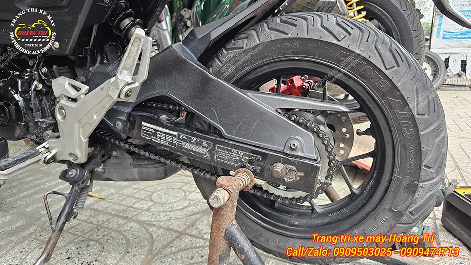 Hoàn tất việc nâng cấp bộ nhông sên dĩa Osaki, mang lại cảm giác vận hành êm hơn