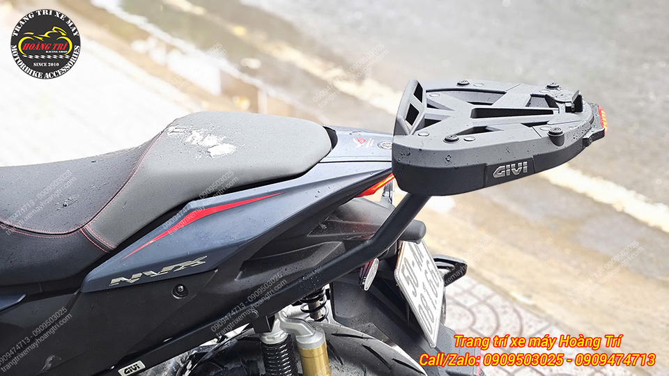 Hoàn tất lắp đặt baga sau SRX cho NVX V3 cùng với đế thùng được trang bị