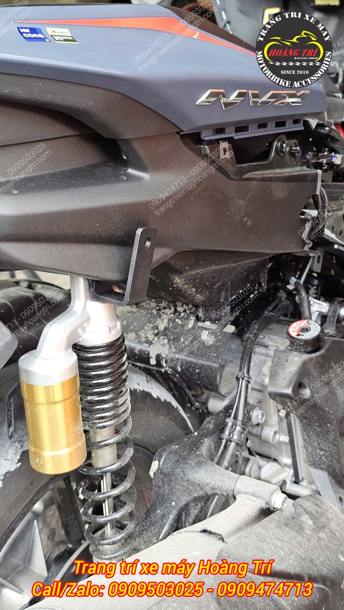 Phần pát được lắp gọn gàng, không bị cạ cấn dù tháo baga ra