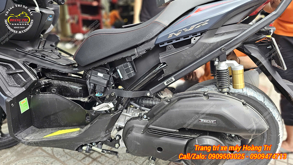 Pát được lắp âm trong thân xe giúp tổng thể gọn gàng, không ảnh hưởng đến thẩm mỹ