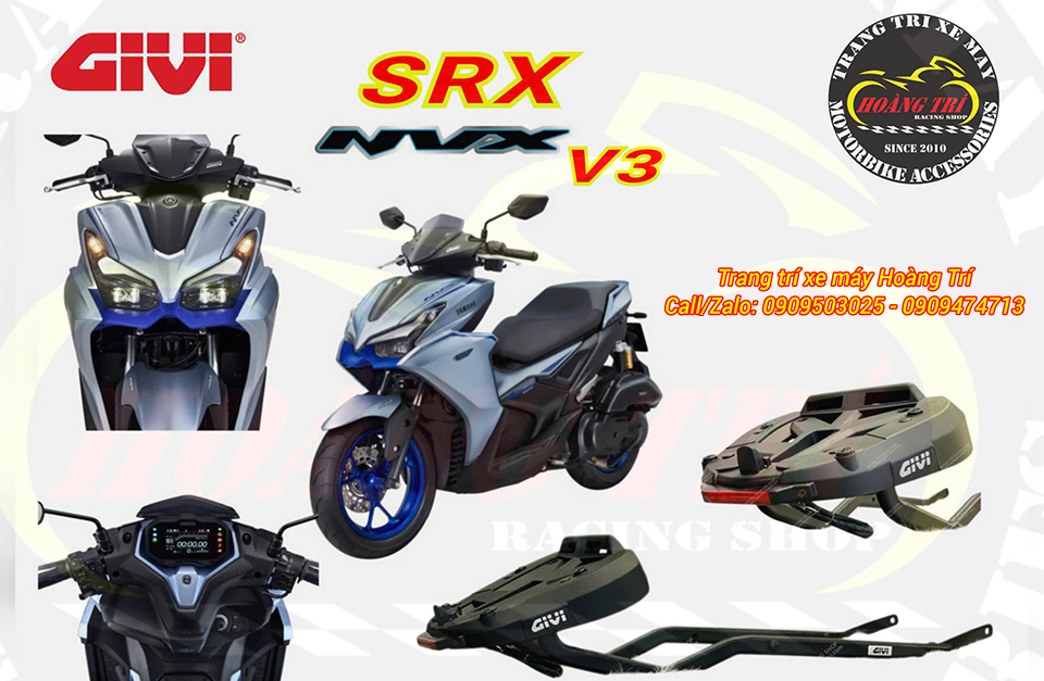 Baga sau Givi SRX(S) chính hãng mang đến sự tiện lợi tối đa cho Yamaha NVX V3
