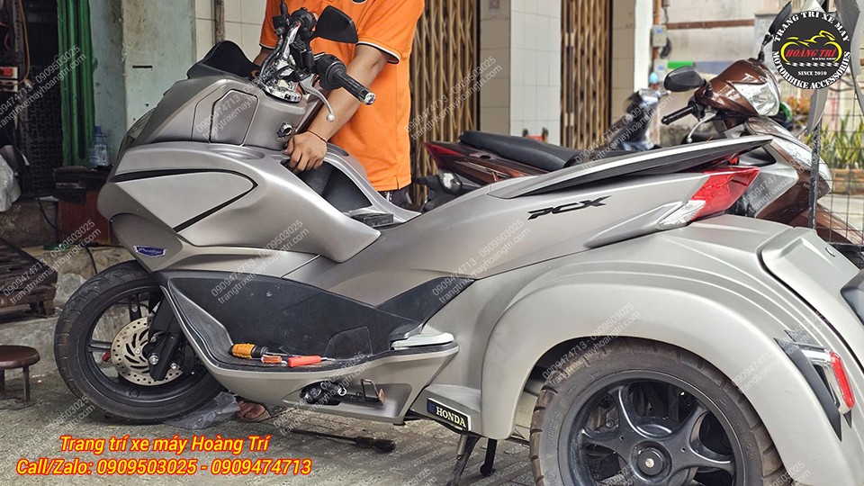 Đã bắt đầu tiến hành nâng cấp full bộ body kit Goldwing cho xe PCX 2014