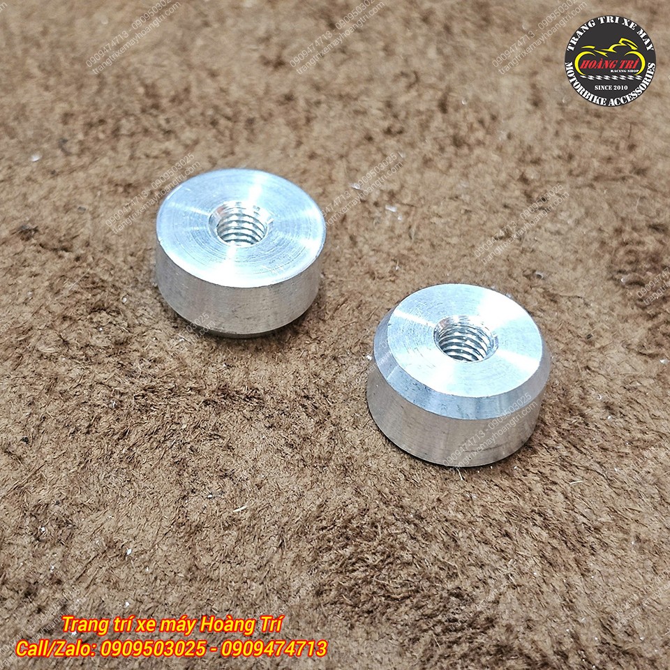 Ắc nhôm ghi đông dành cho các dòng xe không có ren để lắp gù chống rung