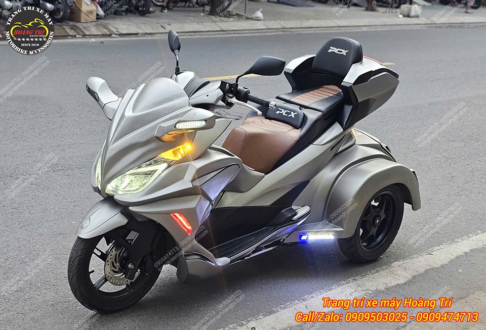 Không còn nhận ra đây là chiếc PCX 2014 lên thùng sau kiểu Indo nữa rồi!