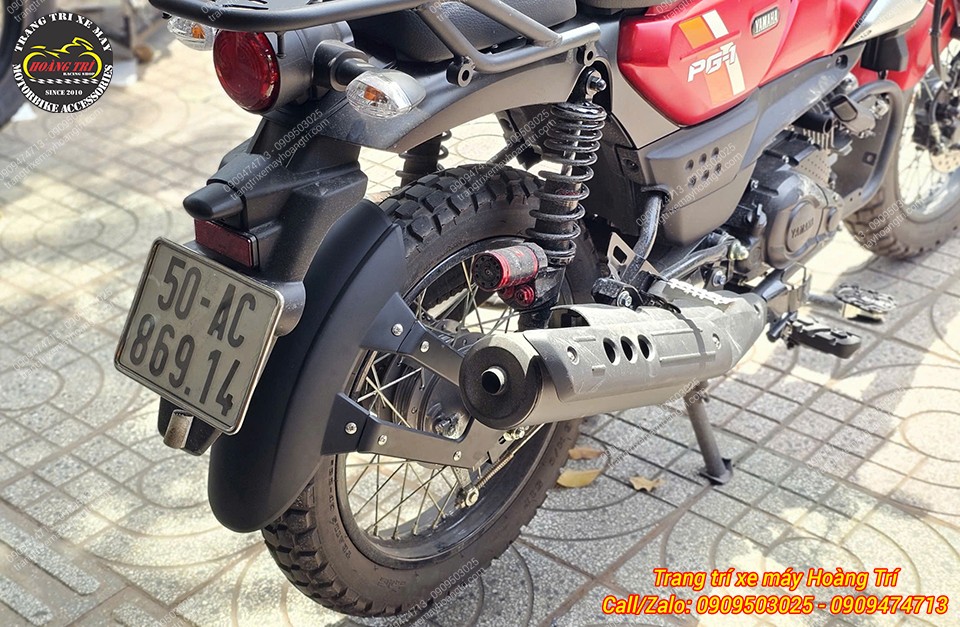 Mẫu chắn bùn ôm sát bánh sau, ngăn văng đất và bùn lên khung xe PG-1 2025