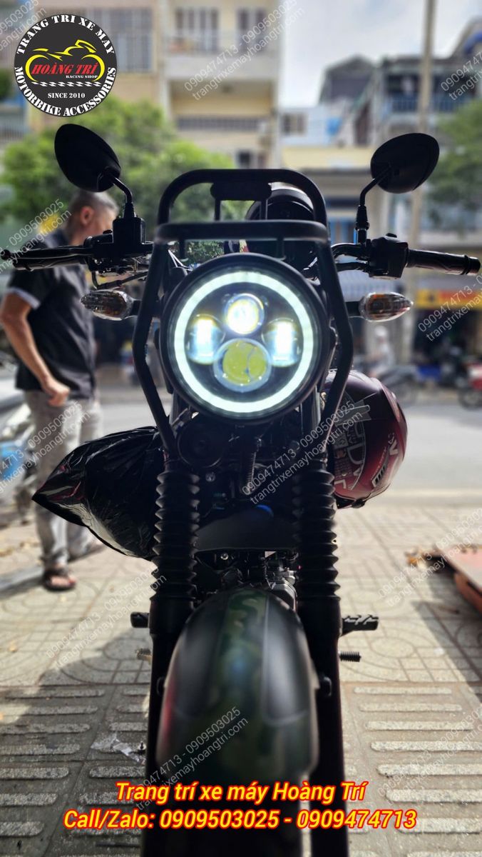 Công nghệ LED giúp đèn mát hơn và chiếu sáng mạnh, an toàn khi di chuyển ban đêm