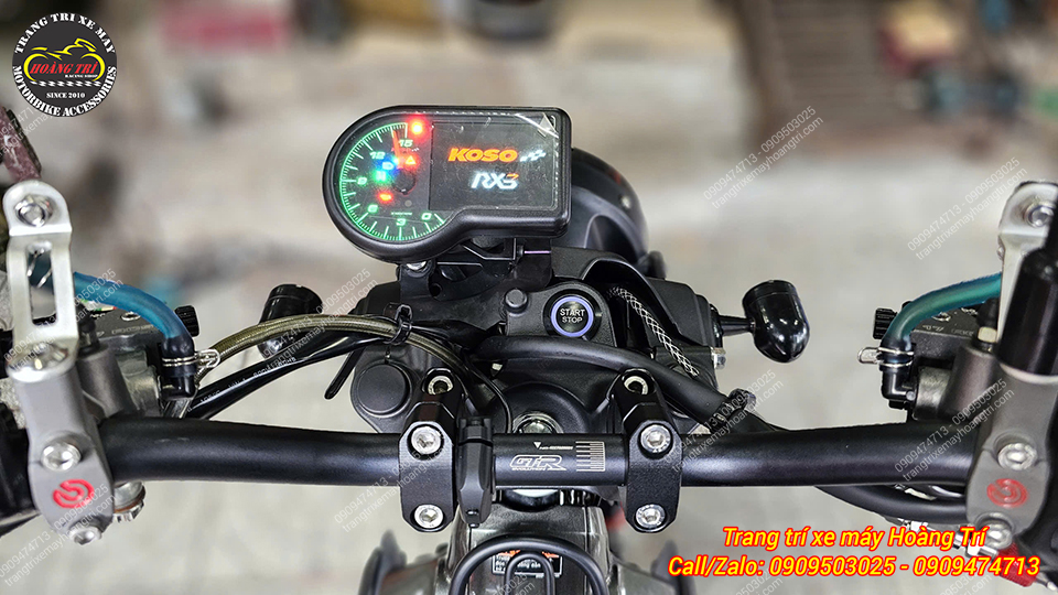 Đồng hồ zin đã được tháo ra để thay bằng Koso RX3 sau khi nâng cấp