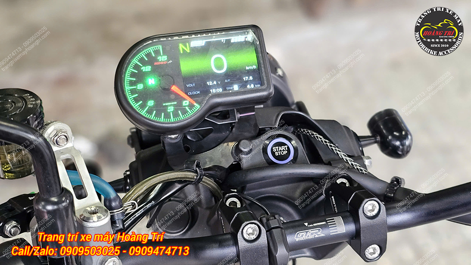 Đồng hồ có thể đổi màu hiển thị - anh khách chọn tông xanh lá độc đáo