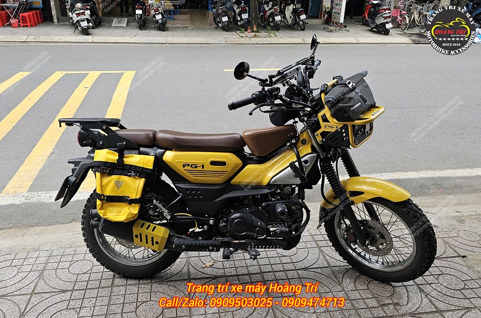 Túi treo hông MotoWolf có thể tháo lắp nhanh chóng, linh hoạt theo nhu cầu sử dụng của anh em