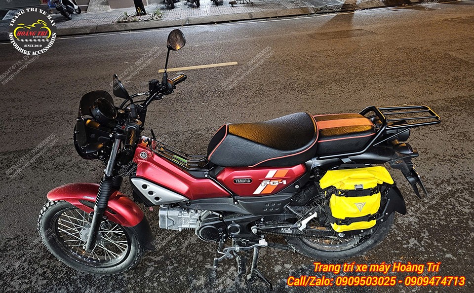 Yên PG1 độ hoàn chỉnh, dáng ôm gọn, bề mặt êm ái, phù hợp chạy phố và đi tour dài