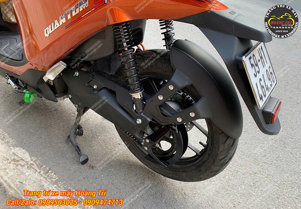 Chắn bùn sau nâng cấp, dáng thể thao, hạn chế đất cát văng lên thân xe