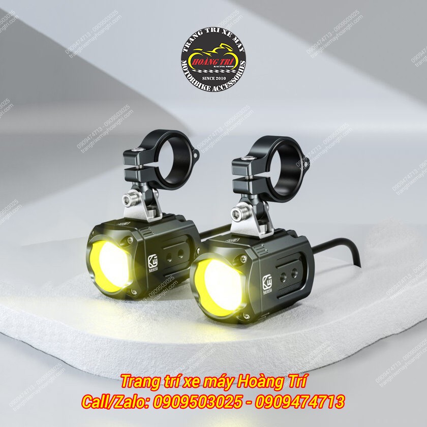 Đèn trợ sáng Kewig K11 có kiểu dáng nhỏ gọn và tích hợp sẵn pát gắn