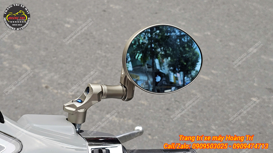 Kính hậu H2C Mouse-V6 vừa được thay thế cho kính zin trên xe Vespa