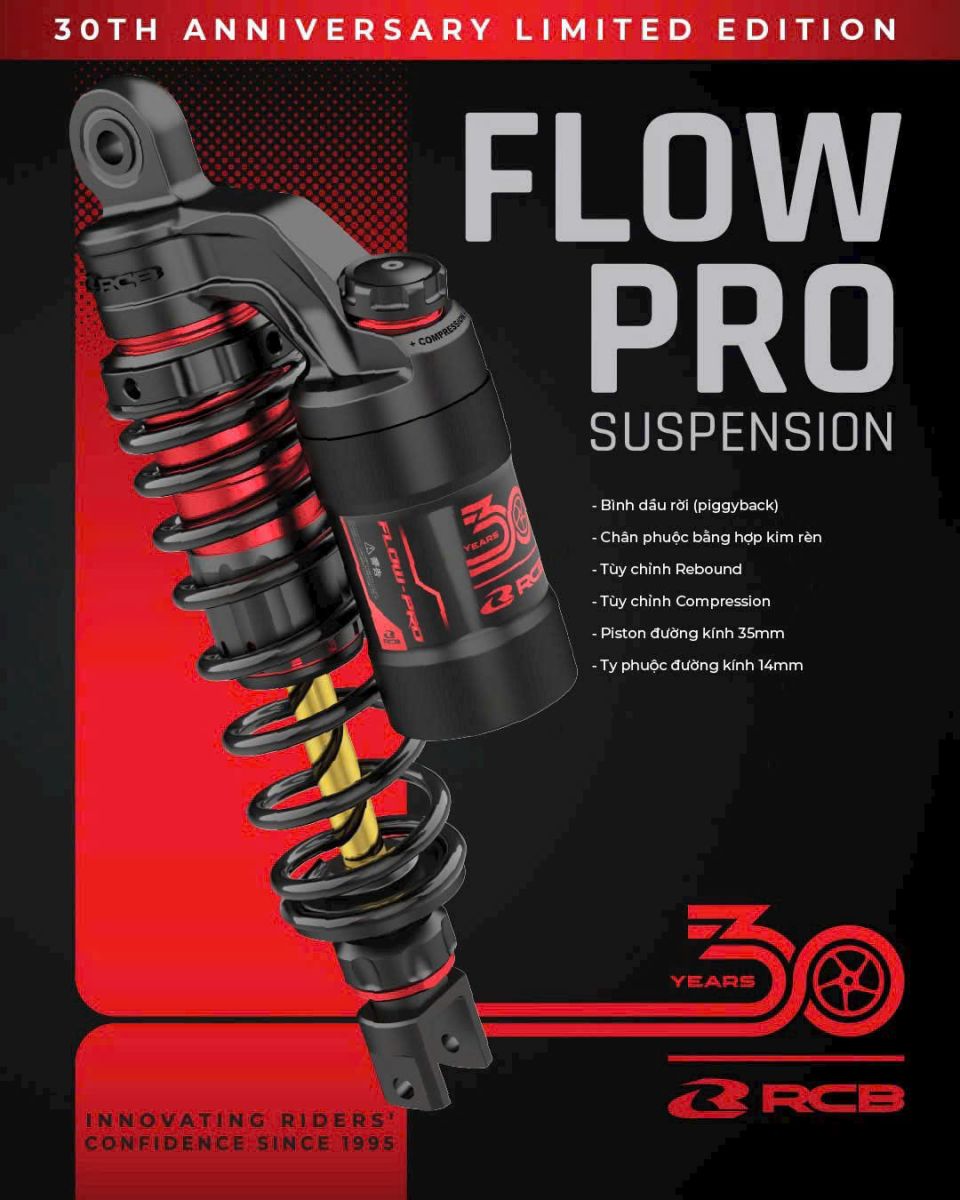 Dòng phuộc Flow PRO chuẩn zin dành cho xe Vario 125/150
