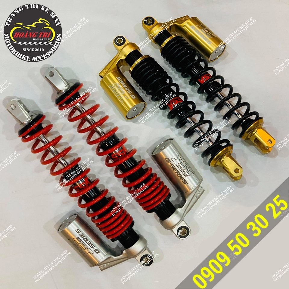 Bộ phuộc bình dầu YSS G-Series có thêm 2 màu sắc để anh em lựa chọn: đỏ và gold