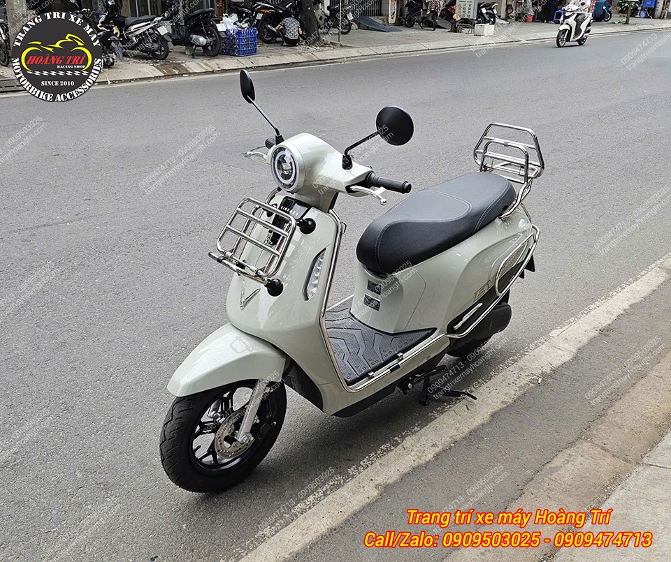 Kiểu dáng xe sau khi lắp đặt toát lên phong cách đậm chất Vespa cao cấp