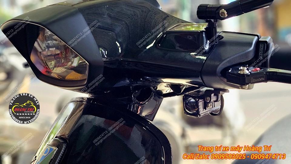 Đèn M10 Ultra được bố trí nhỏ gọn, giữ nguyên nét thẩm mỹ của Vespa