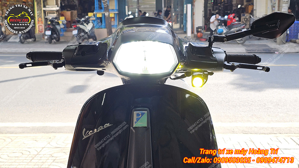 Vespa sau khi lắp M10 Ultra vừa giữ được nét cổ điển vừa mang hơi thở hiện đại