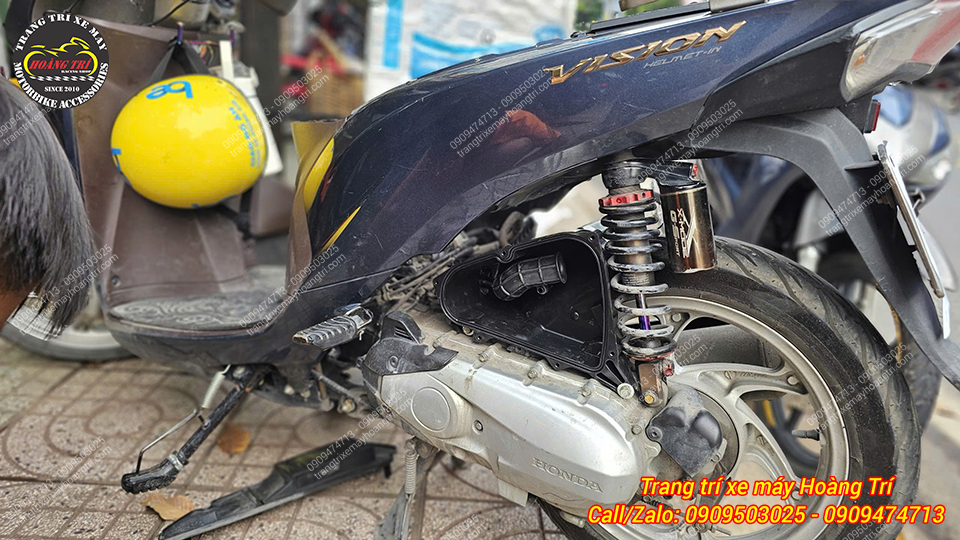 Bộ pô e Scoopy đã gần hoàn thiện nâng cấp cho chiếc Vision 2014