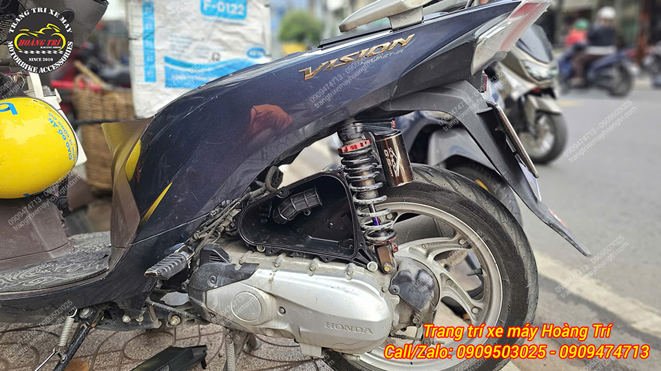 Đây là lựa chọn được nhiều anh em áp dụng khi nâng cấp phuộc sau cho xe