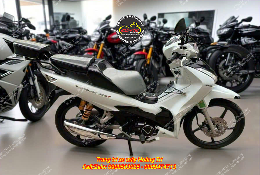 Liên hệ hoặc ghé trực tiếp Hoàng Trí Shop để được tư vấn và hỗ trợ lắp đặt cho chiếc Wave 125i của bạn