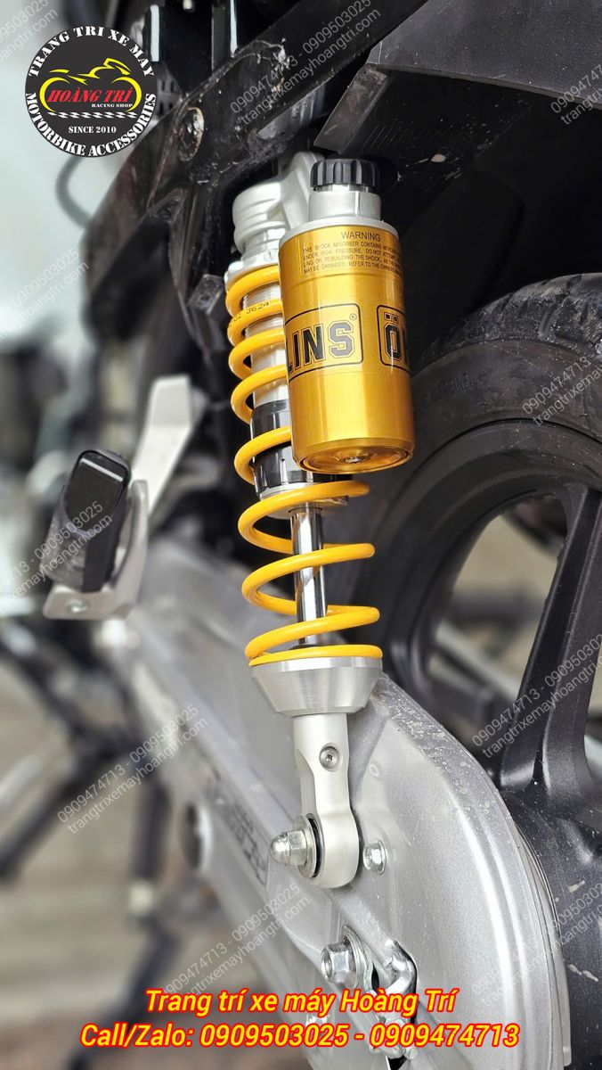 Thiết kế lắp đặt vừa khít, không bị cạ cấn với phần dàn áo của Wave 125i