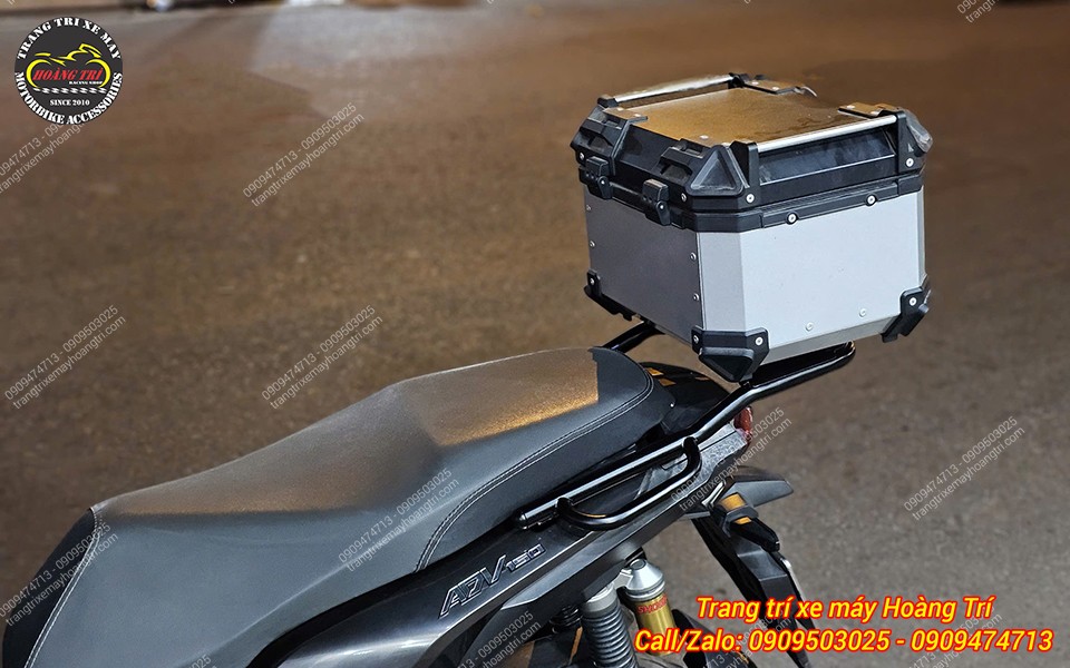 ADV 150 gắn thùng nhôm kết hợp baga HTR MV, tối ưu khả năng chở đồ khi đi xa