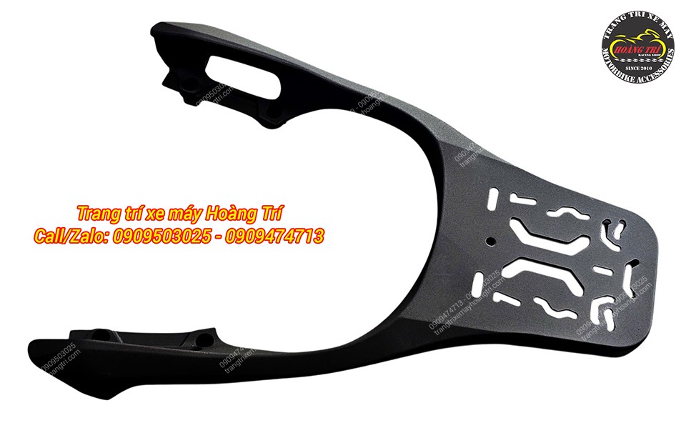 Baga sau nhôm đúc ADV 350 loại dài, nhìn từ góc nghiêng, bề mặt màu đen nhám, thiết kế chắc chắn