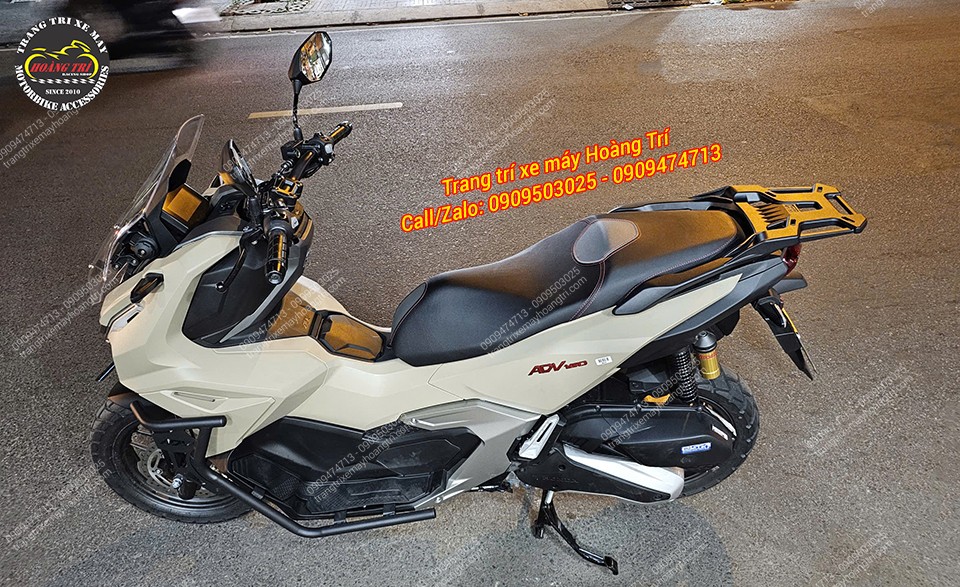 Baga sau nhôm đúc nguyên khối giúp ADV 160 2026 thêm cứng cáp, sẵn sàng lắp thùng Givi chính hãng