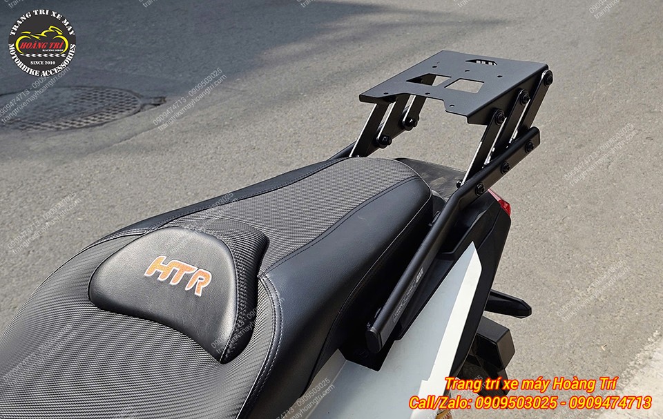 Baga trượt Givi kéo dài trên ADV 160, tối ưu không gian chở đồ, thích hợp đi chơi xa