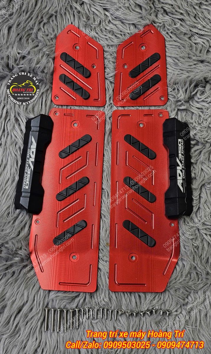 Thêm lựa chọn màu đỏ nổi bật và nóng bỏng của thảm để chân ADV 350 nhôm CNC