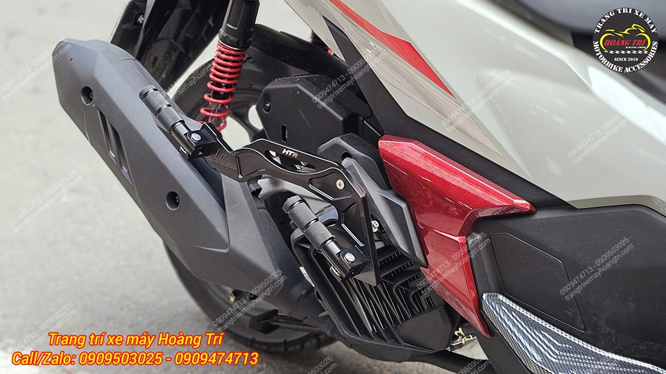 Cận cảnh gác chân phụ HTR gắn Airblade 2026, thiết kế gọn gàng, chắc chắn, hoàn thiện cao