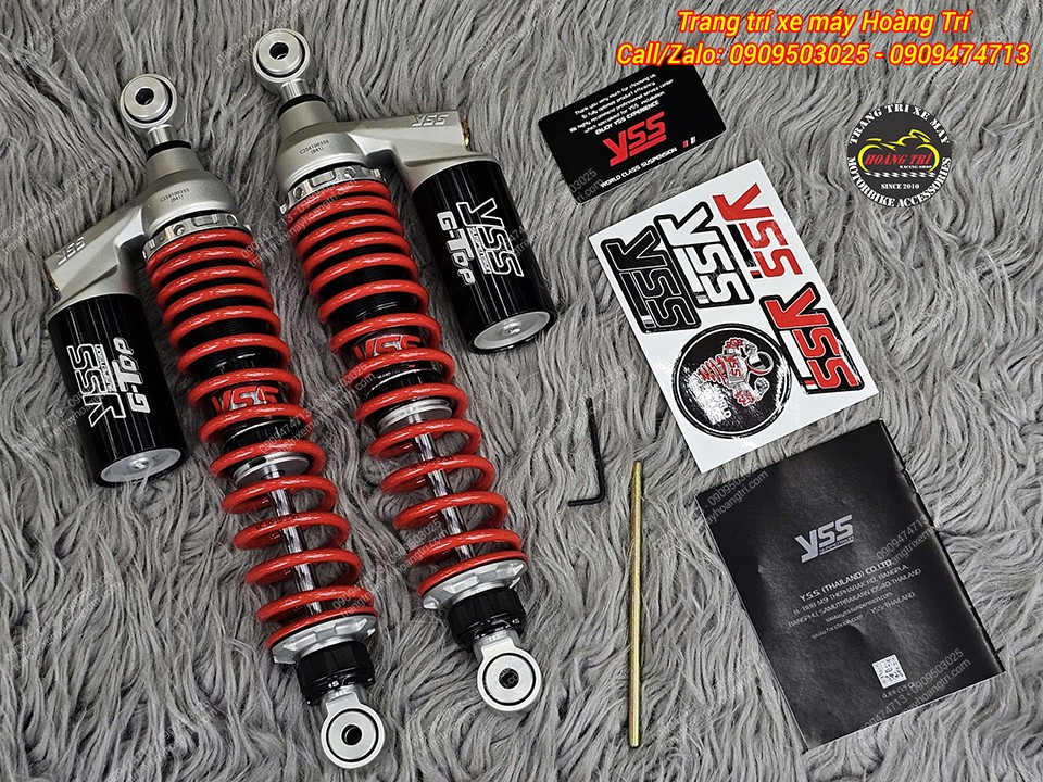 Bộ phuộc YSS G-Top Aprilia SR GT 200 đầy đủ tem, thẻ bảo hành chính hãng