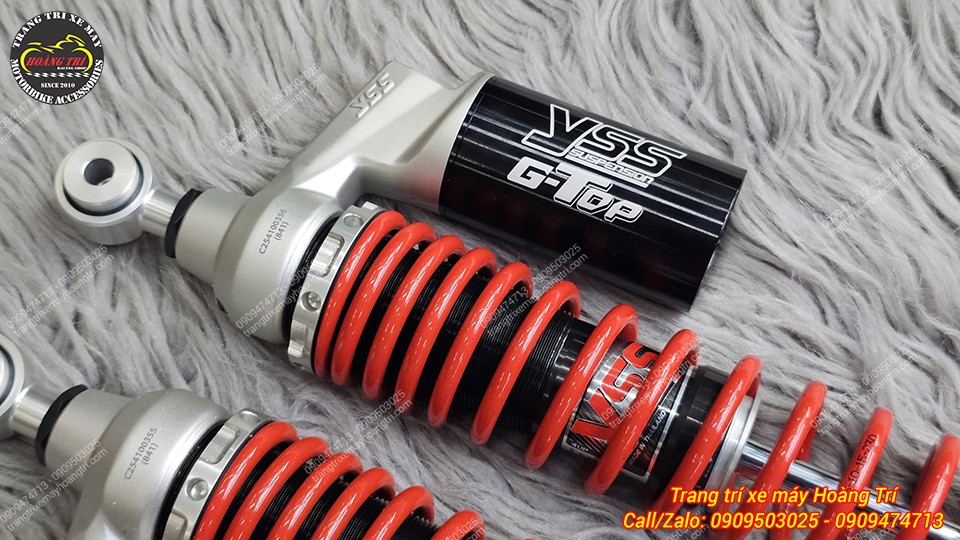 Logo YSS G-Top in rõ nét trên bình dầu, khẳng định thương hiệu và chất lượng