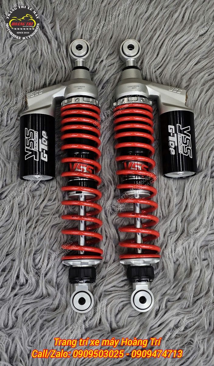 Toàn cảnh cặp phuộc sau YSS G-Top cao cấp dành cho Aprilia SR GT 200