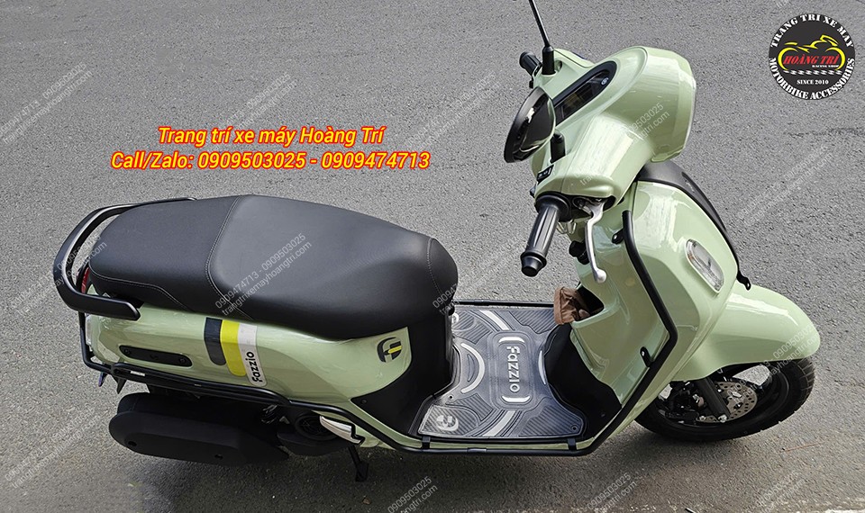 Khung bảo vệ xe Fazzio 125 uốn cong theo thân xe, bảo vệ dàn áo xe hiệu quả