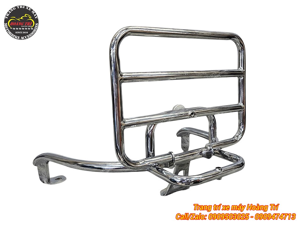 Nên trang bị thêm nệm tựa lưng cho Giorno khi lắp baga sau inox để tối ưu sự thoải mái