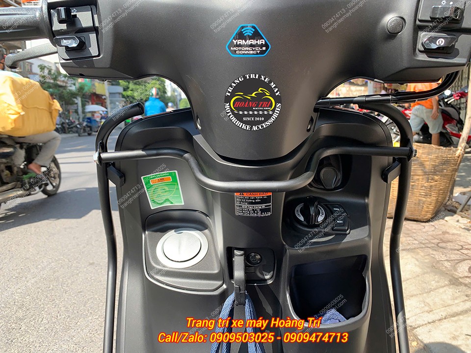 Khung bảo vệ chống đổ xe Grande 2025, bảo vệ dàn nhựa phía đầu xe, lắp đặt dễ dàng