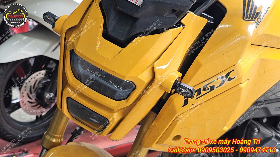 Cận cảnh xi nhan Spirit Beast JM1 gắn Honda MSX, thiết kế nhỏ gọn, sắc nét, liền lạc dàn đầu