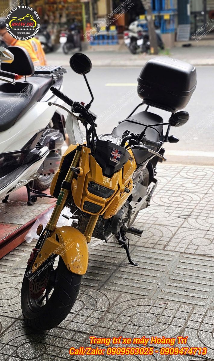 Tổng thể Honda MSX sau khi lên xi nhan Spirit Beast JM1, dàn đầu gọn gàng và hiện đại hơn