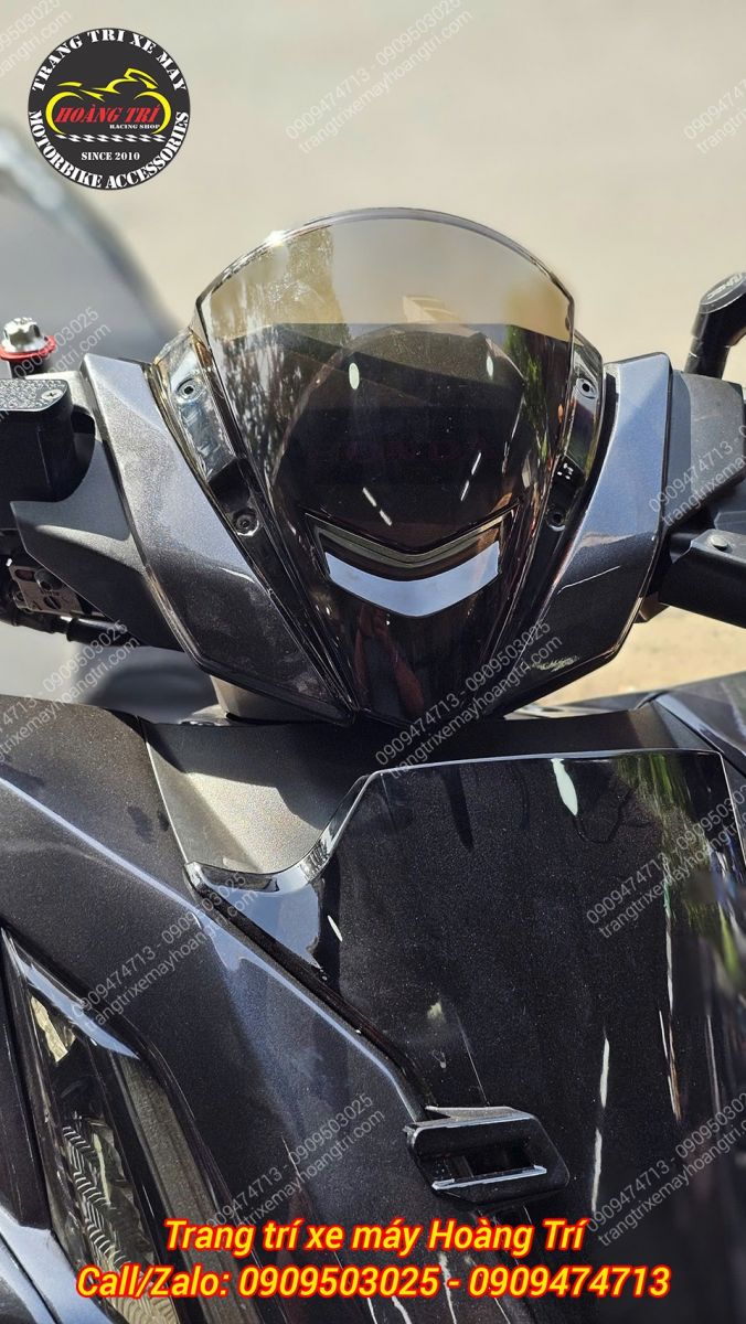 Mão chắn gió trong suốt Vario 160 - HT tăng thẩm mỹ và thay đổi kiểu dáng thể thao