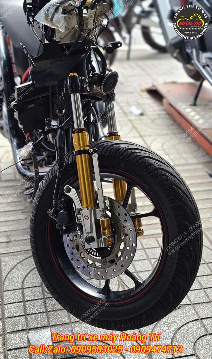 Tối ưu nhún hiệu quả, êm ái khi trang bị phuộc Kingham thay phuộc zin