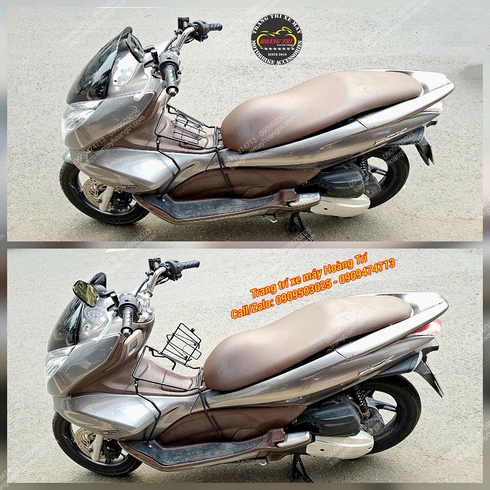 Món phụ kiện tiện lợi cần thiết cho PCX 2010 - Baga giữa 10 ly form dáng gọn gàng, tiện lợi