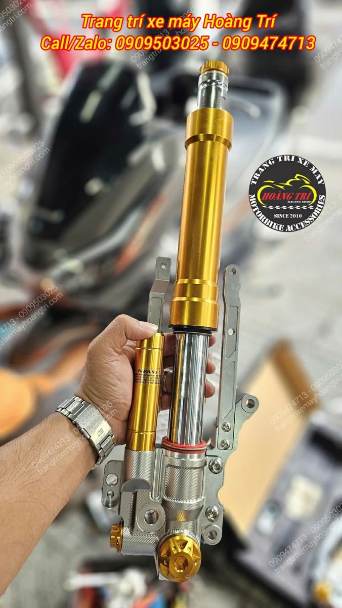 Cận cảnh chi tiết phuộc Upside Down Kingham chuẩn bị được lắp cho xe PCX 160